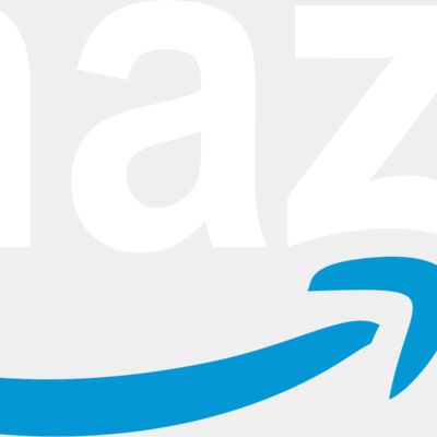 Amazon Logo white blue Thumbnail